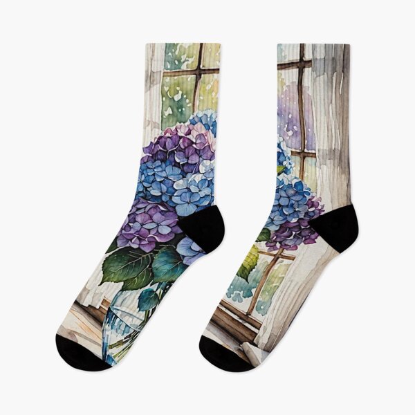 Item preview, Blue and Purple Hydrangeas #1 designed and sold by Helios Be. Lavsh.