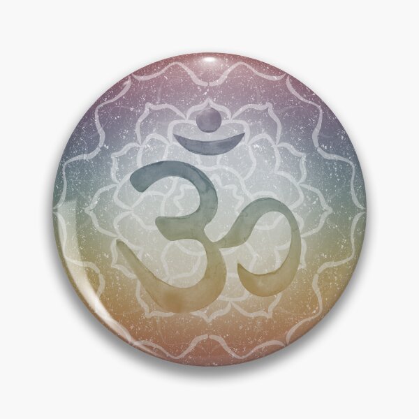 Item preview, OM Mandala Dark Watercolor Bija - Rainbow Sunset designed and sold by Irene Estelle.