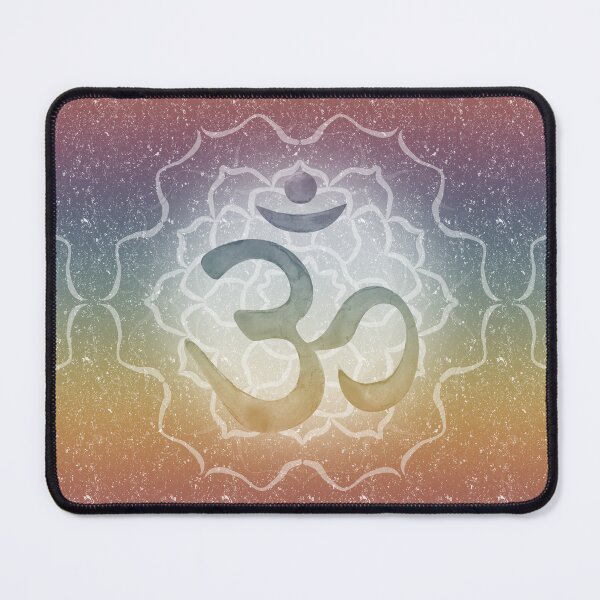 Item preview, OM Mandala Dark Watercolor Bija - Rainbow Sunset designed and sold by Irene Estelle.