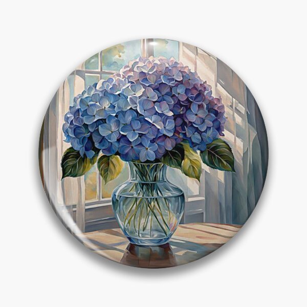 Item preview, Blue and Purple Hydrangeas #3 designed and sold by Helios Be. Lavsh.