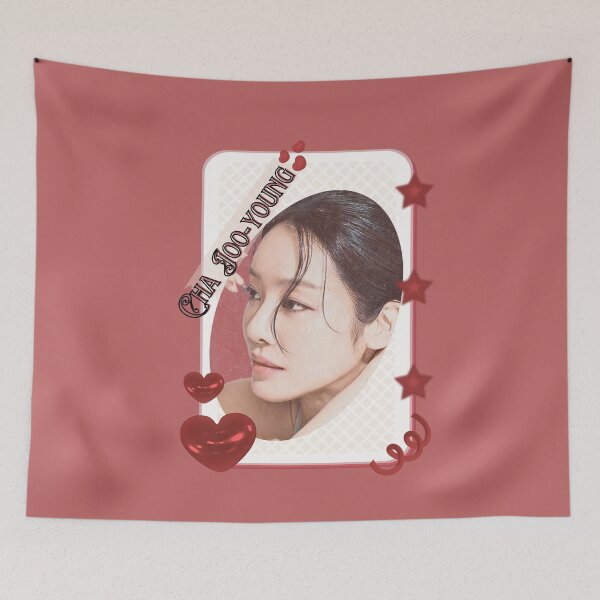 Item preview, Cha Joo-young (차주영) Korean actress South Korean celebrity K-drama star Korean film  illustration Red Aesthetic Collage Design designed and sold by AJUNICE STUDIO.