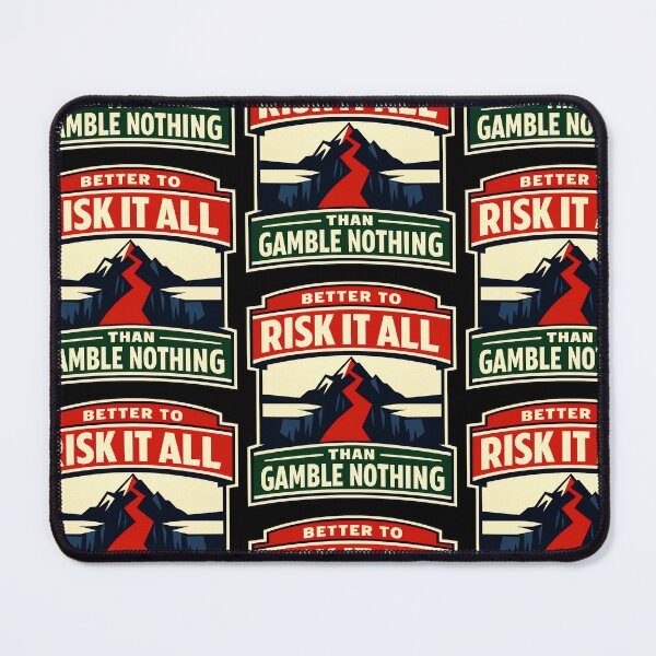 Item preview, Better To Risk It All Than Gamble Nothing Design designed and sold by TeeTimeTreasure.
