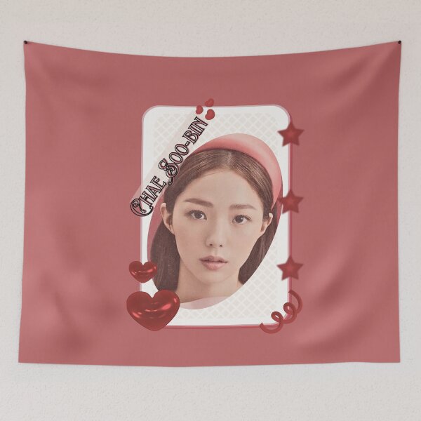 Item preview, Chae Soo-bin (채수빈) Korean actress South Korean celebrity K-drama star Korean film  illustration Red Aesthetic Collage Design designed and sold by AJUNICE STUDIO.