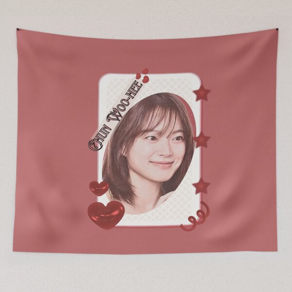 Item preview, Chun Woo-hee (천우희) Korean actress South Korean celebrity K-drama star Korean film  illustration Red Aesthetic Collage Design designed and sold by AJUNICE STUDIO.