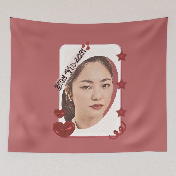 Item preview, Jeon Yeo-been (전여빈) Korean actress South Korean celebrity K-drama star Korean film  illustration Red Aesthetic Collage Design designed and sold by AJUNICE STUDIO.