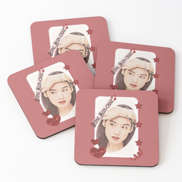 Item preview, Jung Eun-chae (정은채) Actriz coreana Celebridad surcoreana Estrella de K-drama Ilustración de película coreana Diseño de collage estético rojo designed and sold by AJUNICE STUDIO.