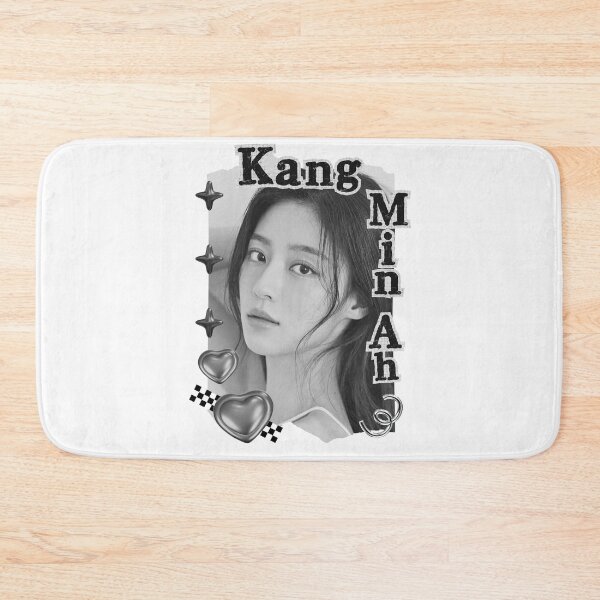 Item preview, Kang Min-ah Korean actress South Korean celebrity K-drama star Korean film n Black and White Collage Digital Art Portrait designed and sold by AJUNICE STUDIO.