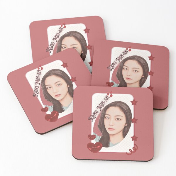 Item preview, Kang Min-ah Korean actress South Korean celebrity K-drama star Korean film  illustration Red Aesthetic Collage Design designed and sold by AJUNICE STUDIO.