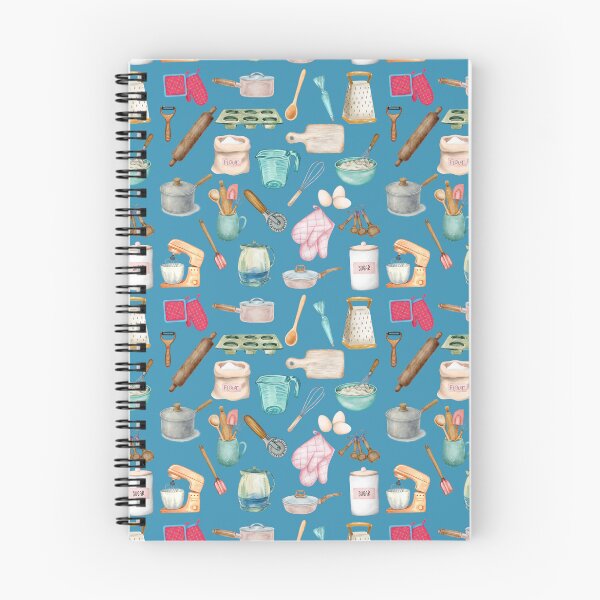 Item preview, Watercolor Baking Tools & Kitchen Utensils Clipart | Cozy Cooking Illustration Set - BLUE designed and sold by PAPIRO SIGLO XXI.
