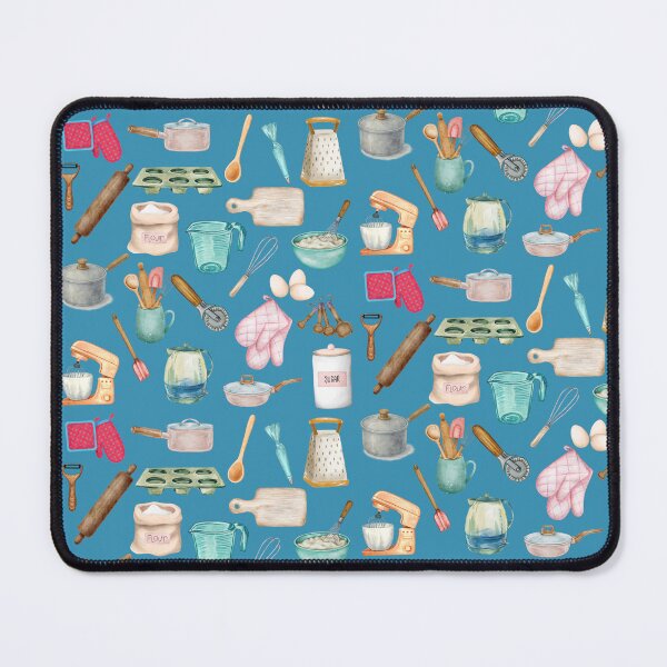 Item preview, Watercolor Baking Tools & Kitchen Utensils Clipart | Cozy Cooking Illustration Set - BLUE designed and sold by PAPIRO SIGLO XXI.