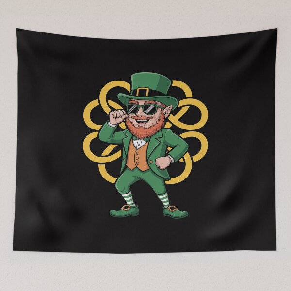 Item preview, Celtic Shamrock Cool Leprechaun Floss Dance St Patricks Day designed and sold by berniceschm.