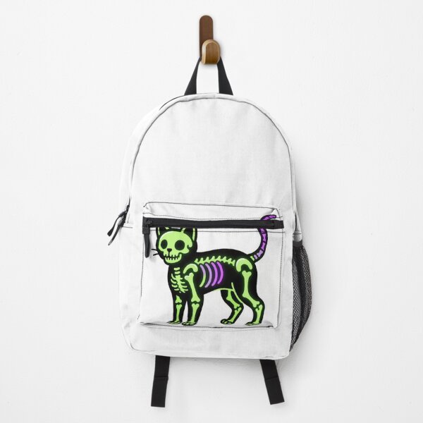 Item preview, Bright Neon Cat Skeleton Graphic Art designed and sold by Wonderful Designs.
