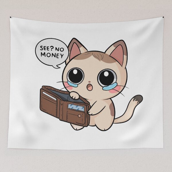 Item preview, See? No Money. Cute Cat designed and sold by PerfectlyWorlds.