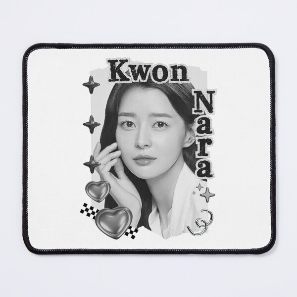 Item preview, Kwon Nara - Kwon Ah-yoon Korean actress South Korean celebrity K-drama star Korean film n Black and White Collage Digital Art Portrait designed and sold by AJUNICE STUDIO.