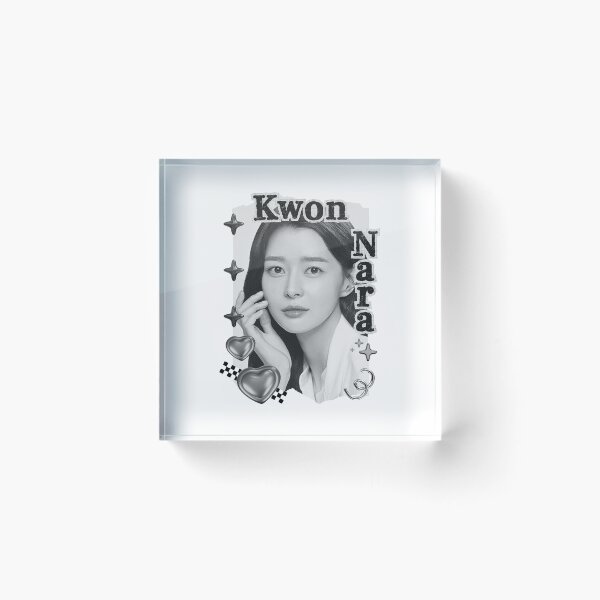 Item preview, Kwon Nara - Kwon Ah-yoon Korean actress South Korean celebrity K-drama star Korean film n Black and White Collage Digital Art Portrait designed and sold by AJUNICE STUDIO.