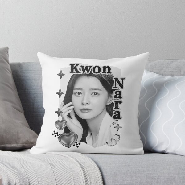 Item preview, Kwon Nara - Kwon Ah-yoon Korean actress South Korean celebrity K-drama star Korean film n Black and White Collage Digital Art Portrait designed and sold by AJUNICE STUDIO.