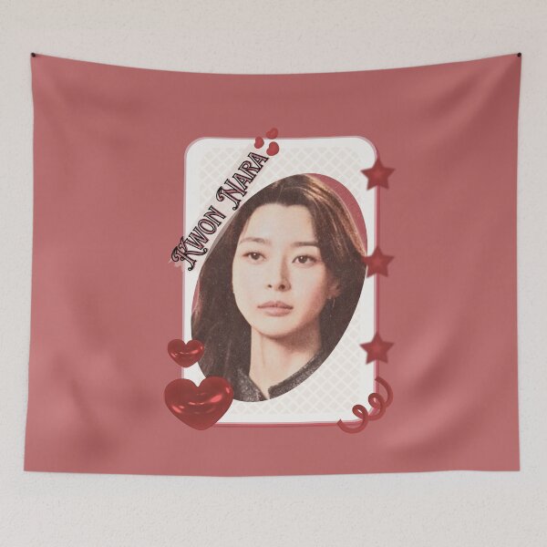 Item preview, Kwon Nara - Kwon Ah-yoon Korean actress South Korean celebrity K-drama star Korean film  illustration Red Aesthetic Collage Design designed and sold by AJUNICE STUDIO.