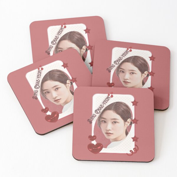 Item preview, Jung Chae-yeon Korean actress South Korean celebrity K-drama star Korean film  illustration Red Aesthetic Collage Design designed and sold by AJUNICE STUDIO.
