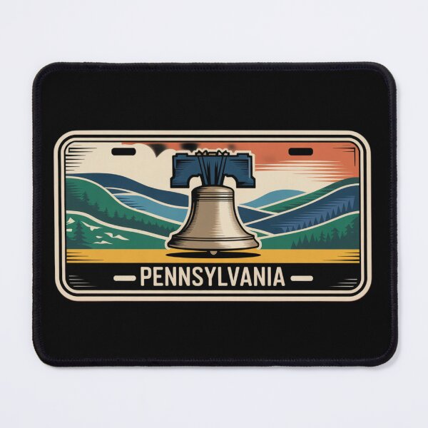 Item preview, Pennsylvania Vintage Colorful License Plate Art designed and sold by The Souvenir Dept..