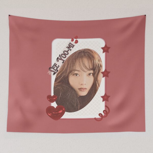Item preview, Lee Yoo-mi (이유미) Korean actress South Korean celebrity K-drama star Korean film  illustration Red Aesthetic Collage Design designed and sold by AJUNICE STUDIO.