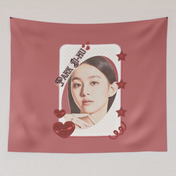 Item preview, Park Ji-hu (박지후) Korean actress South Korean celebrity K-drama star Korean film  illustration Red Aesthetic Collage Design designed and sold by AJUNICE STUDIO.