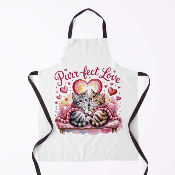 Item preview, Purr-fect Love – Cute Valentine Cats Cuddling with Hearts designed and sold by SoftStyleStudio ⭐⭐⭐.