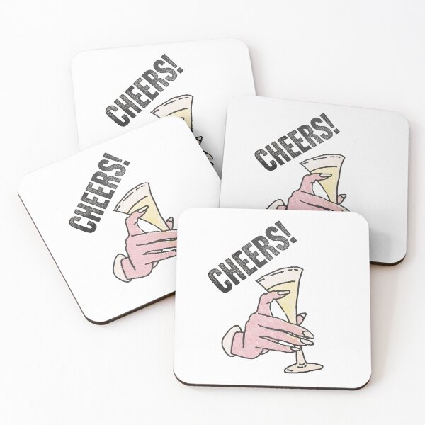 Item preview, cheers celebration drink in hand designed and sold by corazonbysergio.
