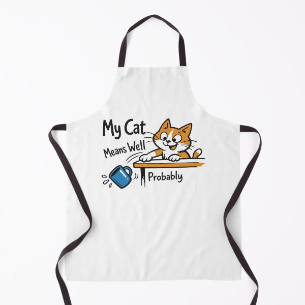 Item preview, My Cat Means Well (Probably) designed and sold by SnappyPNG.