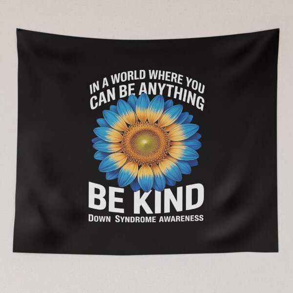 Item preview, Be Kind World Down Syndrome Day 321 Awareness Sunflower designed and sold by sonlylya.