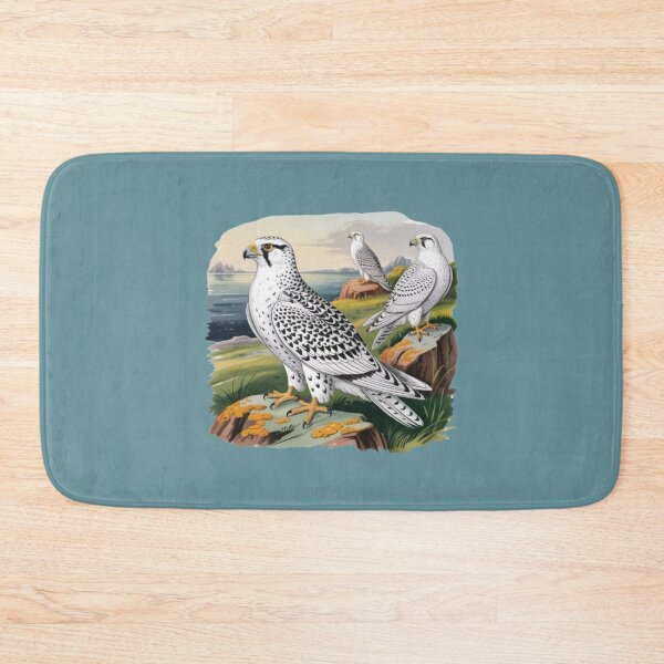 Item preview, Gyrfalcon Trio – Antique Bird Art in 19th‑Century Style designed and sold by PARNAZ2021.