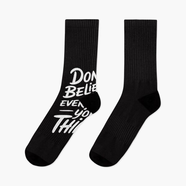 Item preview, Don’t Believe Everything You Think Shirt – Therapy Self Care Mental Health Tee designed and sold by masteryStore.