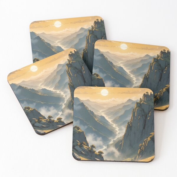 Item preview, Picos dorados y valles tranquilos designed and sold by HorizonHues.