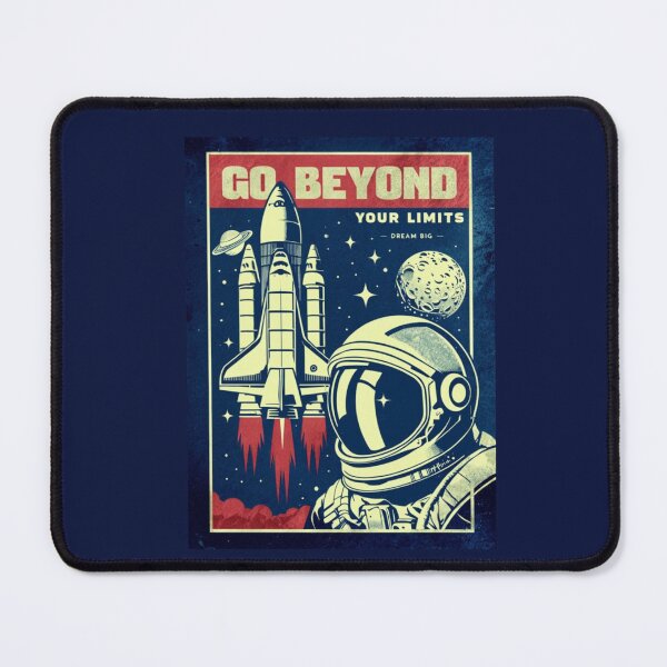 Item preview, Go Beyond Your Limits: Space Adventure Poster designed and sold by Rue Market.