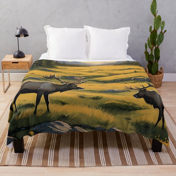 Item preview, Caribou Wandering Under Sunlight designed and sold by HorizonHues.