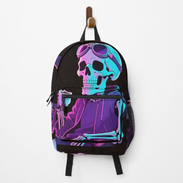 Item preview, Dead Serious About Coffee – Neon Skeleton Illustration designed and sold by Runes & Embers .