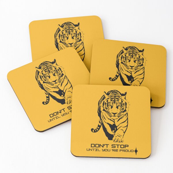Item preview, Majestic Tiger Motivational Quote - "Don't Stop Until You're Proud" Graphic designed and sold by Best-Arch900.