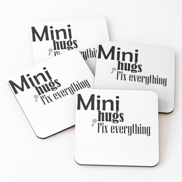 Item preview, Mini Hugs Fix Everything Whimsical Quote designed and sold by Sofialaamarita1.