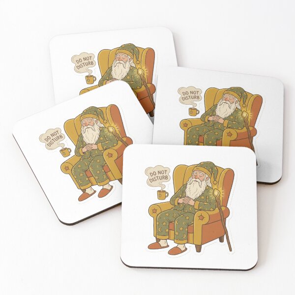 Item preview, The Wizard of Snooze Retro 70s Fantasy Cozy Sleepy Magic User napping designed and sold by StickyGuys.