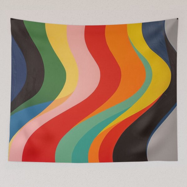 Item preview, Wavy Color Band Flow designed and sold by Harmonic_Layers.