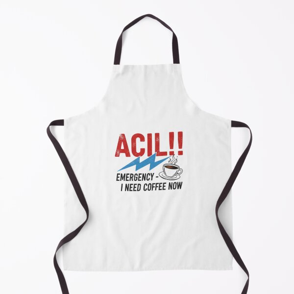 Item preview, ACIL!! Emergency - I Need Coffee Now" Funny Graphic T-Shirt Design designed and sold by AdenDesign..