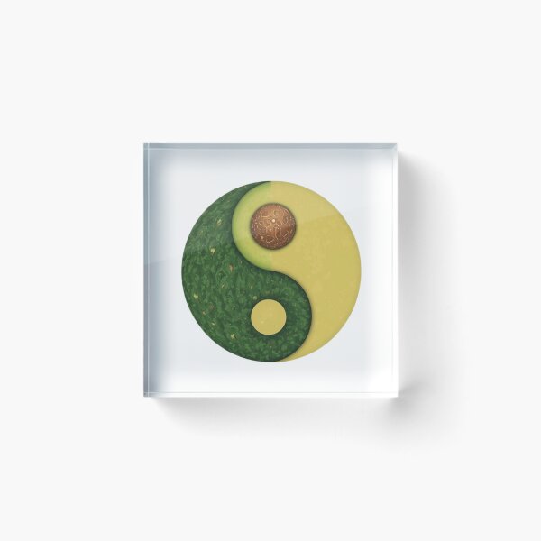 Item preview, Funny Avocado Yin Yang Balance  designed and sold by QuikFun.
