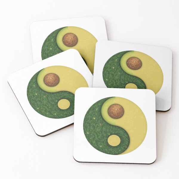 Item preview, Funny Avocado Yin Yang Balance  designed and sold by QuikFun.