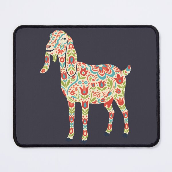 Item preview, Anglo-Nubian Goat – Scandinavian Folk Art by heidiannemorris © designed and sold by FOLK ART FUSION by heidiannemorris.