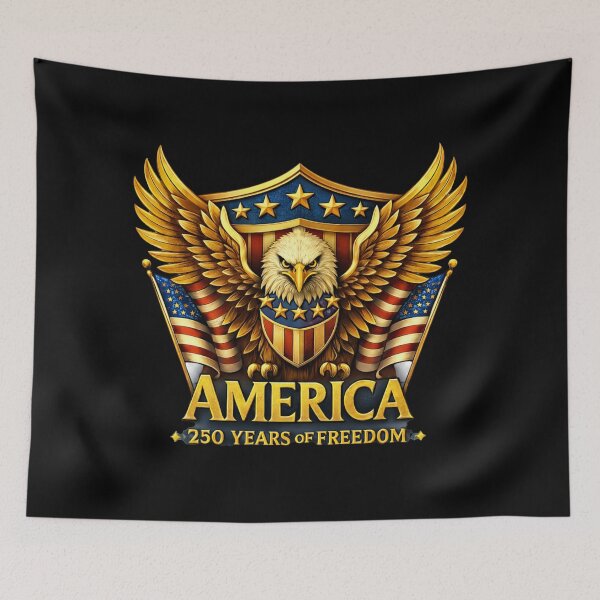 Item preview, America 250 Years of Freedom – Patriotic Bald Eagle Design designed and sold by ArtVoyageShop.