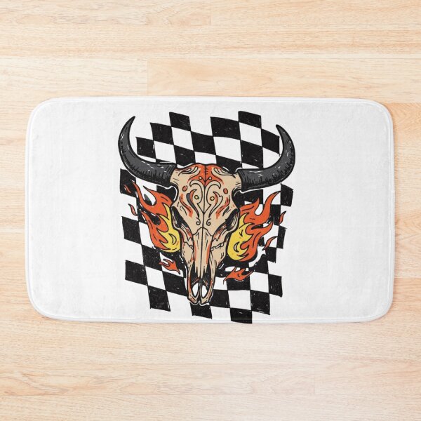 Item preview, Flaming Bull Skull Racing Design designed and sold by Oniyasha.