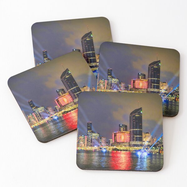 Item preview, Brisbane Skyline at Night designed and sold by pcole123.