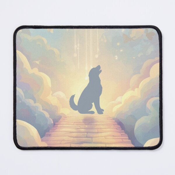 Item preview, Golden Retriever Memorial Guardian Angel Paws Pastel Rainbow Bridge Pet Loss Sympathy Dog Heaven Art designed and sold by Esterlane.