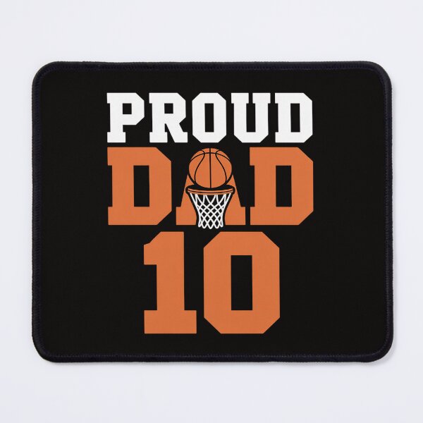 Item preview, Custom Proud Basketball Dad Number 10 Personalized For Men designed and sold by AnimeManga2D.