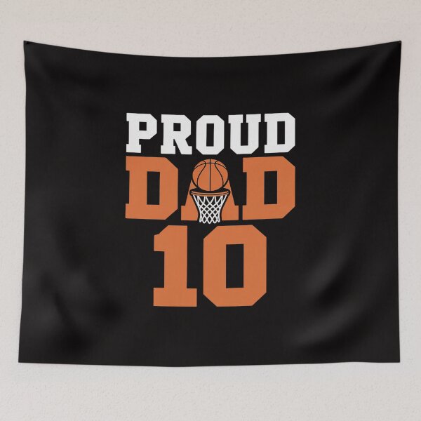 Item preview, Custom Proud Basketball Dad Number 10 Personalized For Men designed and sold by AnimeManga2D.