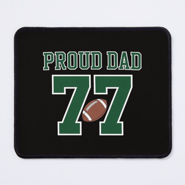 Item preview, Custom Proud Football Dad Number 77 G designed and sold by AnimeManga2D.
